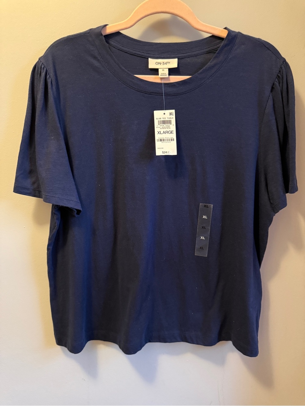 ON 34th Navy Short Sleeve Tee - XL